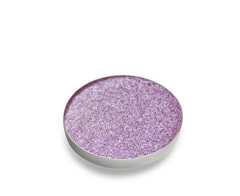 Lunaria - A metallic light-medium purple with pink undertones. Clean eyeshadow made with natural and organic ingredients.