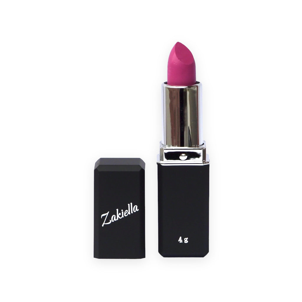 Zakiella clean lipstick made with natural and organic ingredients in the shade Vibrant, a hot pink